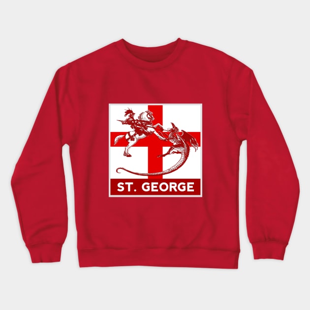 St. George Pop Art Crewneck Sweatshirt by raiseastorm